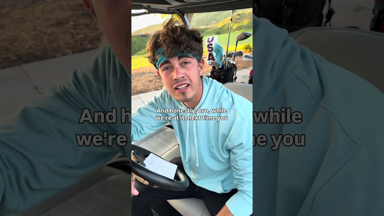 POV: your friend who&rsquo;s insanely addicted to golf #golfer #comedy #skit