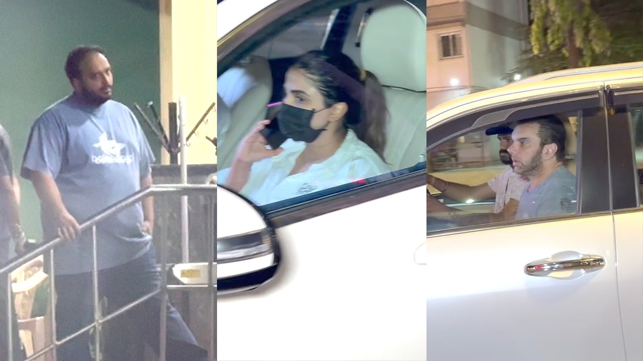 Sohail Khan,Zeeshan Siddiqui, Sshura Khan Reached Lilavati Hospital To See Salim Khan's Health.