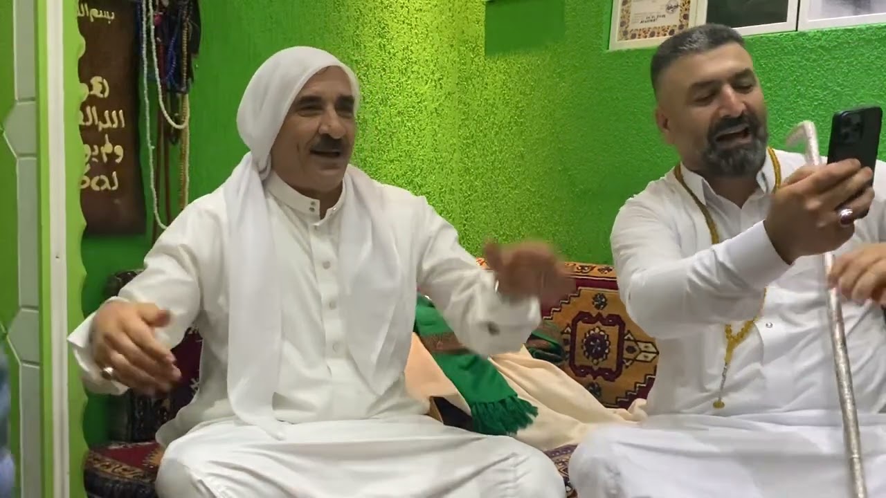 حضره بحضور السيد الشيخ مصطفى الشيخ صحن والخلفيه الشيخ عدنان هولندا والشيخ محمد أمين عفرين 