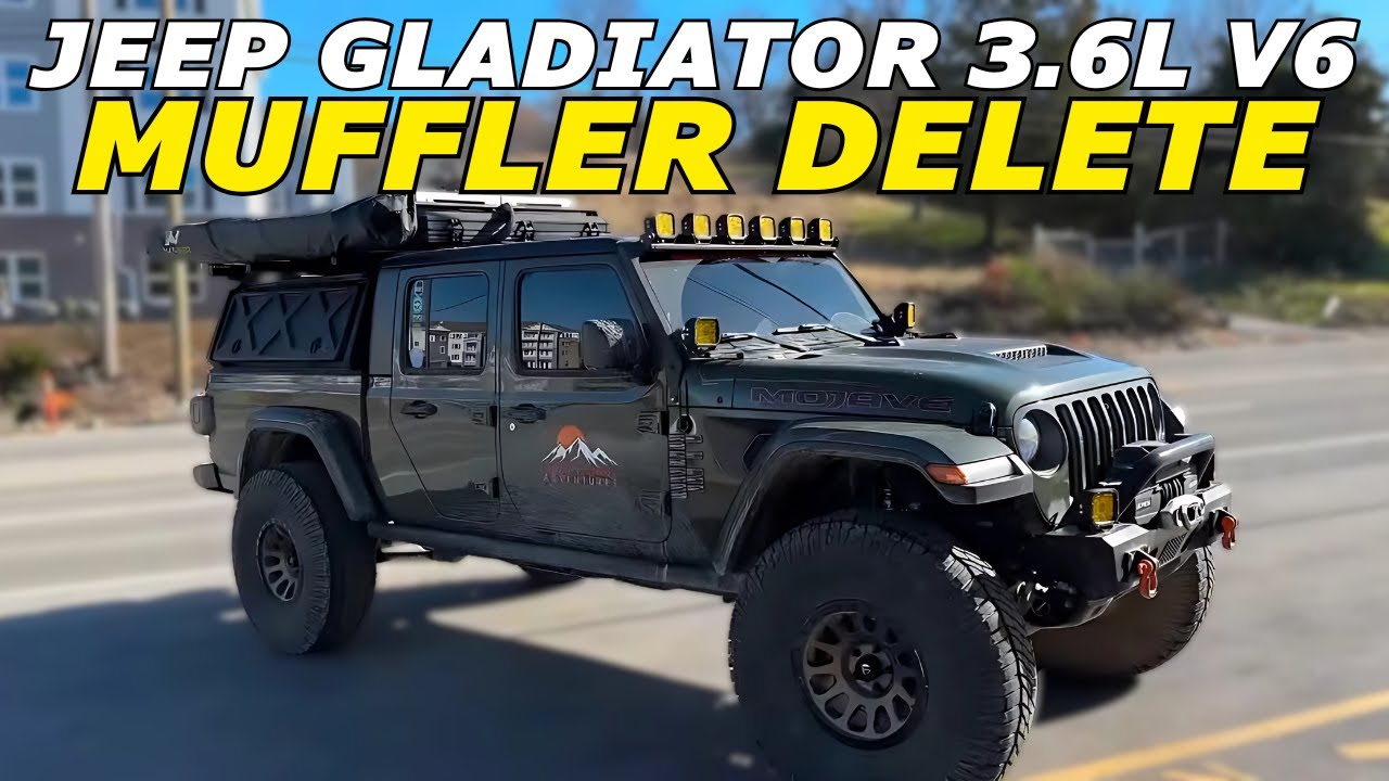 Jeep Gladiator 3.6L V6 Exhaust Sound w/ Muffler Delete!