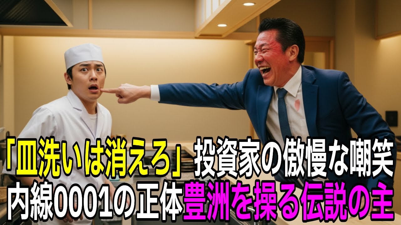 ​「中卒の皿洗いは消えろｗ」銀座の老舗で投資家が侮辱。直後、15分後、男が震えながら土下座した衝撃の理由【感動する話】【朗読】