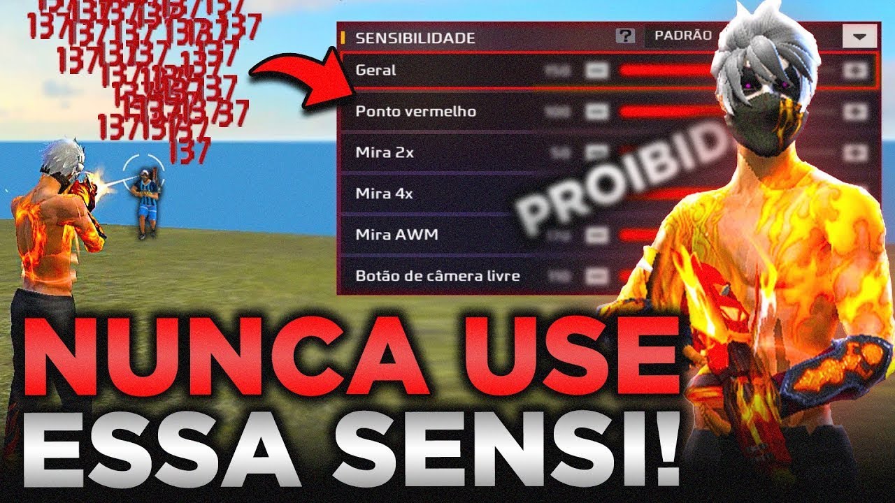 SENSI PROIBIDA QUE VC NUNCA DEVE USAR! A MELHOR SENSIBILIDADE DO FREE FIRE PRA SUBIR CAPA F&Aacute;CIL!