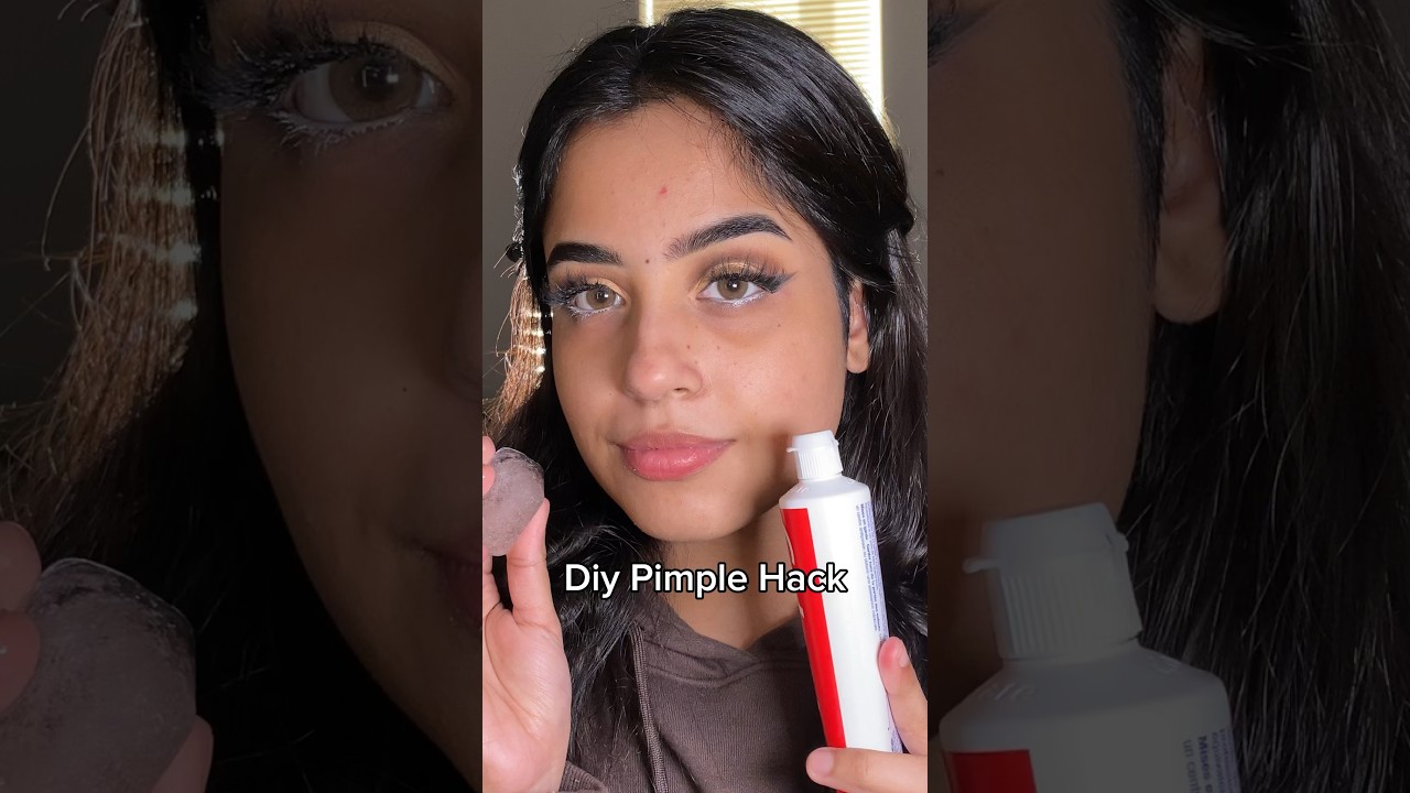 Diy pimple patch😍 this hack literally works!!