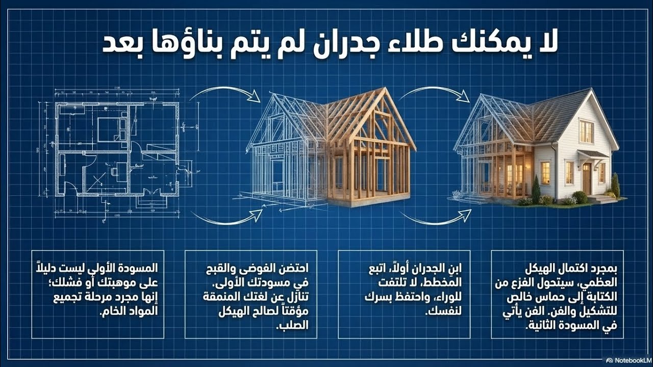 كيف تحوّل الفوضى إلى رواية مكتملة؟ لا تعدّل قبل أن تنتهي!