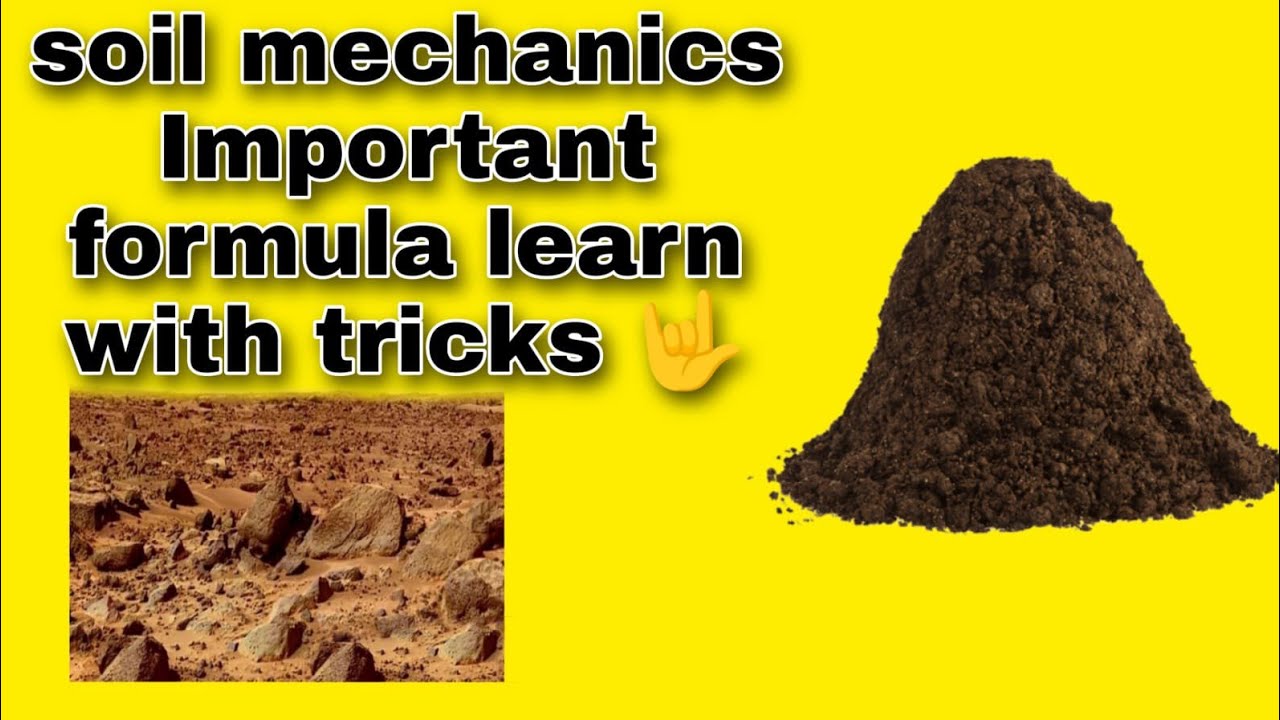 Soil mechanics || Important Formula || Learn with Simple tricks || 🔥❤️