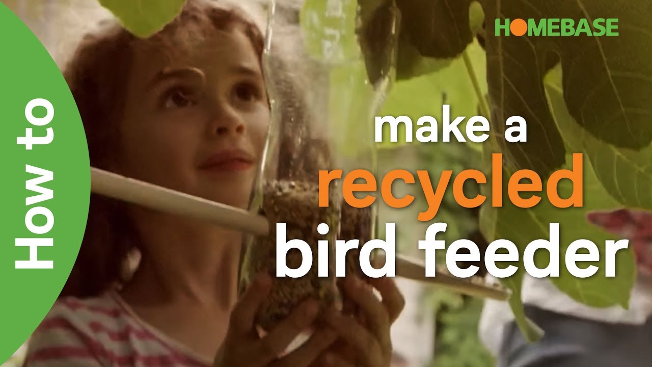 How to make a recycled bird feeder | kids gardening ideas | Homebase