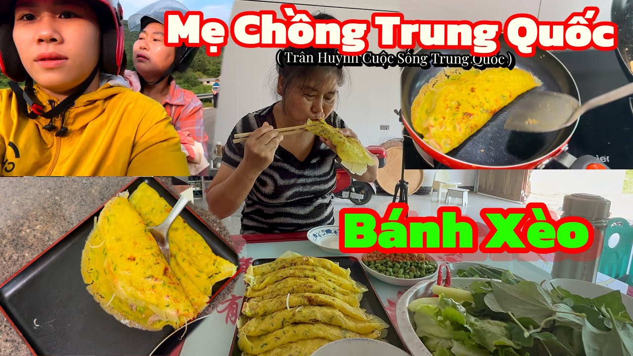 150🇨🇳🇻🇳Nhìn Mẹ Chồng Trung Quốc Ăn Bánh Xèo Thấy Thèm Hông 