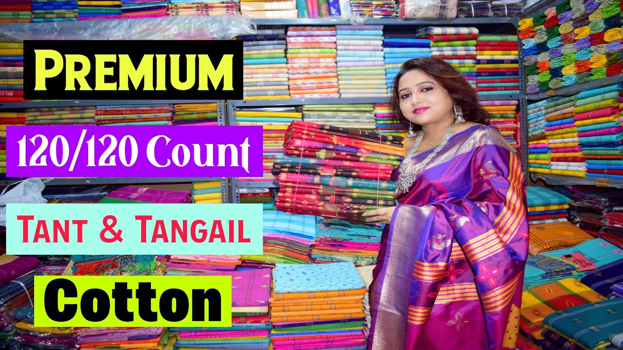 Premium Bengal 120/120 Count Tant & Tangail Cotton Saree Manufacturer & Wholesaler | Wholesale Saree