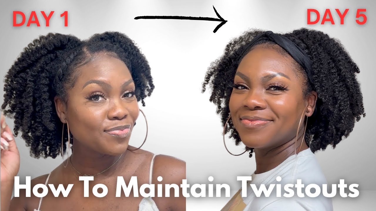 How to Maintain a Twistout Overnight- WITHOUT Re-twisting // Quick &  Easy Method