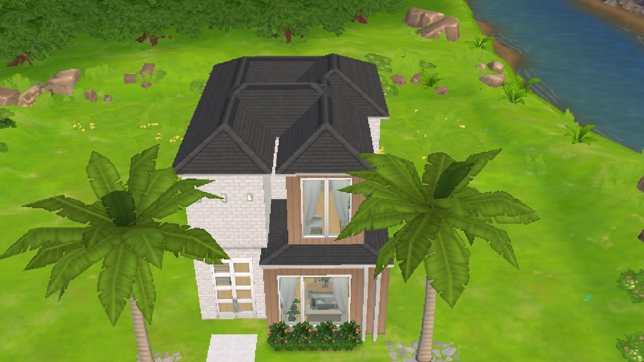 The Sims Mobile | Modern House • Tropical Vibe 🌴🍃💚