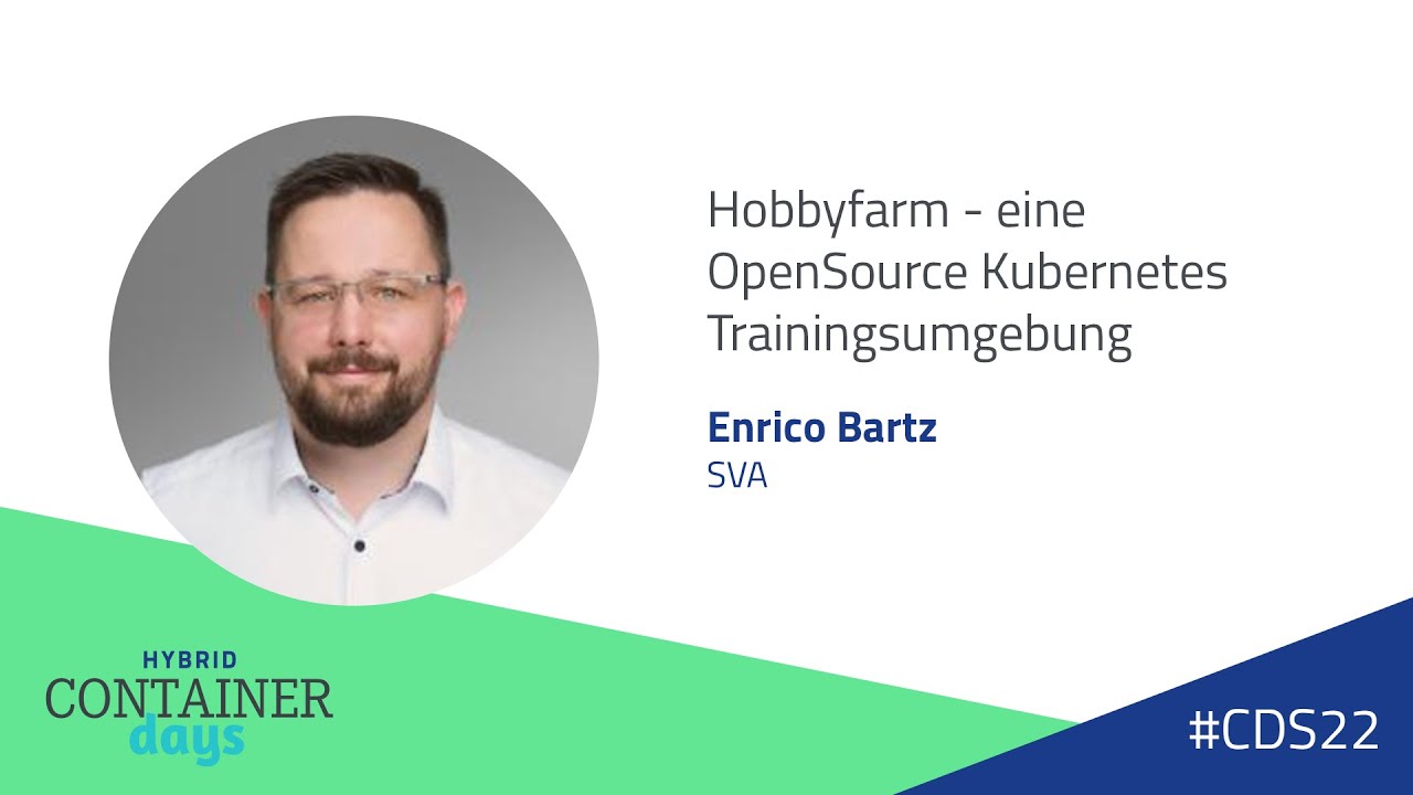 Hobbyfarm - an OpenSource Kubernetes Training Environment - Enrico Bartz, SVA