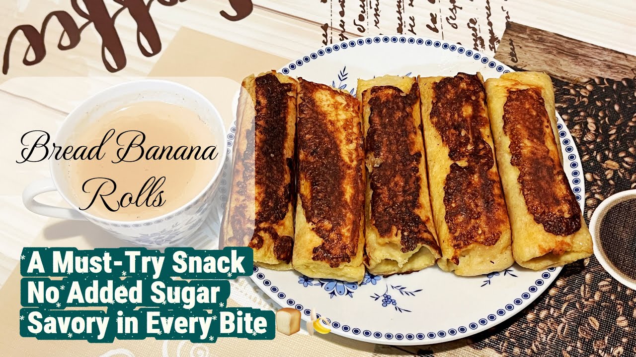 No Added Sugar Bread Banana Rolls | Kid's Favorite | 10 min #recipe #cooking #snacks #kidsfavourite