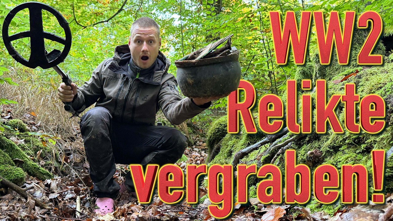 Überreste der WEHRMACHT in SCHÜTZENGRABEN gefunden!! 🤯 (Schatzsuche mit Metalldetektor)