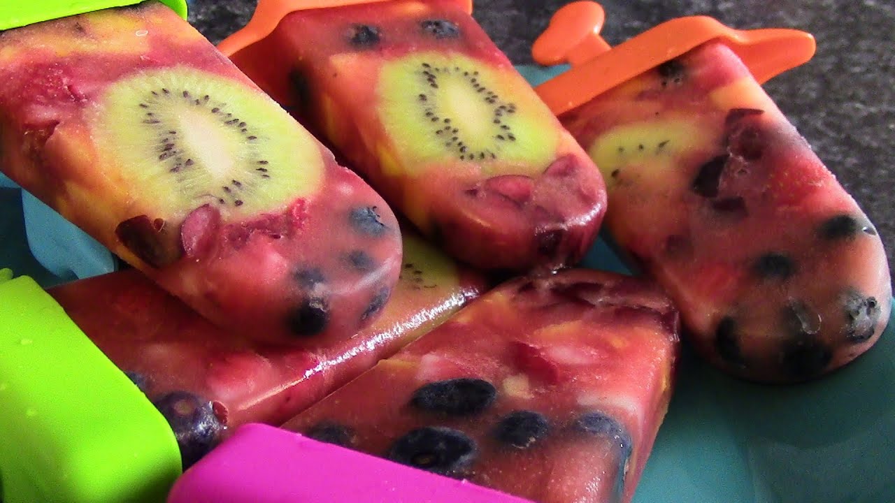 Fresh Fruit Popsicles!  A easy treat for the hot summer heat!