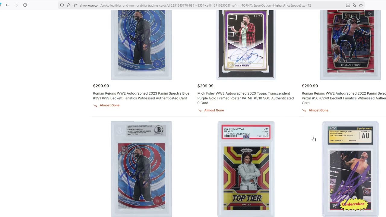 News sulle trading cards WWE 09/02/26: poche notizie, allora oggi facciamo shopping assieme!