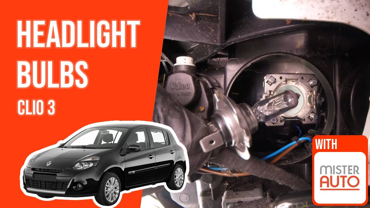 How to replace the headlight bulbs Clio mk3 💡