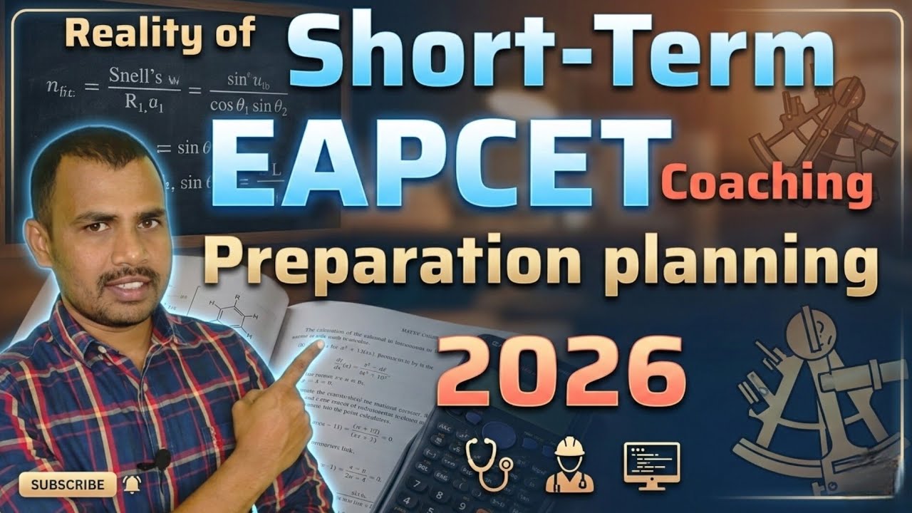 EAPCET 2026 Preparation Plan | Can Short Term Coaching Help?
