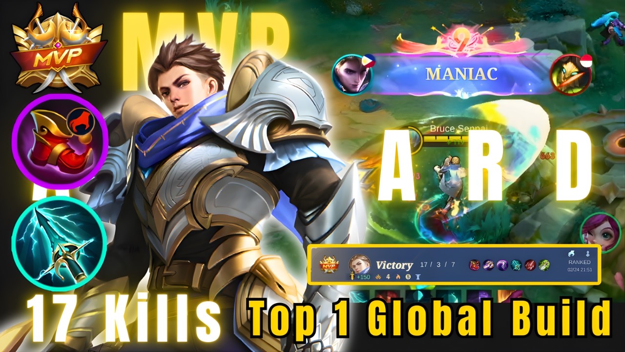 17 Kills Alucard Jungle! Top Global Build - MLBB S39 Gameplay