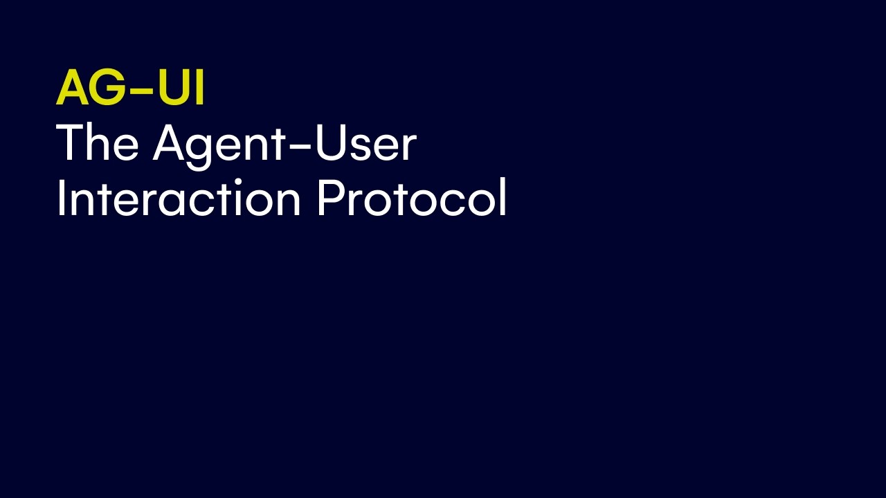 AG-UI | The Agent-User Interaction Protocol