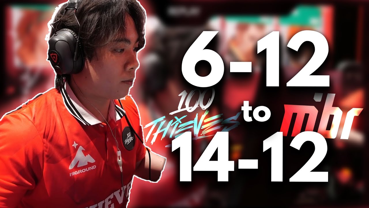 100T Cryo drops 33kills to make this impossible comeback possible. 100T vs MIBR VCT Americas