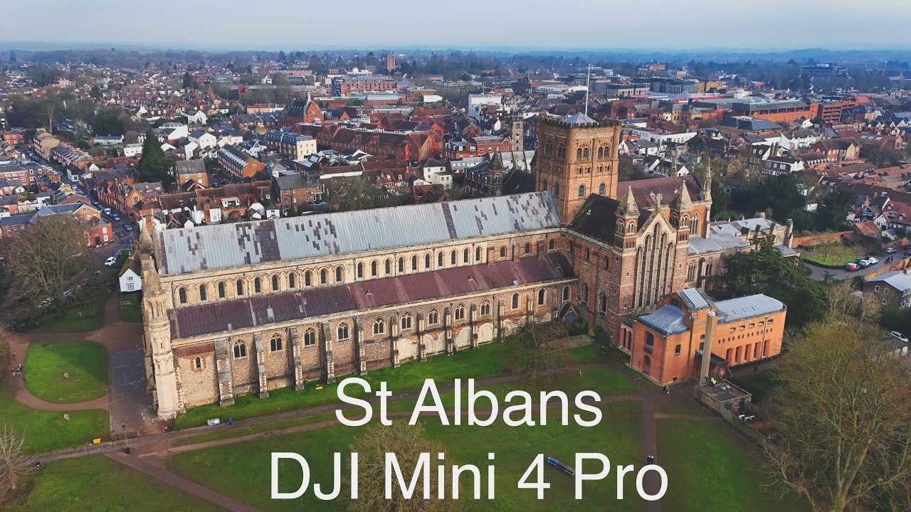 St Albans - Verulamium Park - Abbey Cathedral  - DJI Mini 4 Pro #4k #london #viralvideo #stalbans