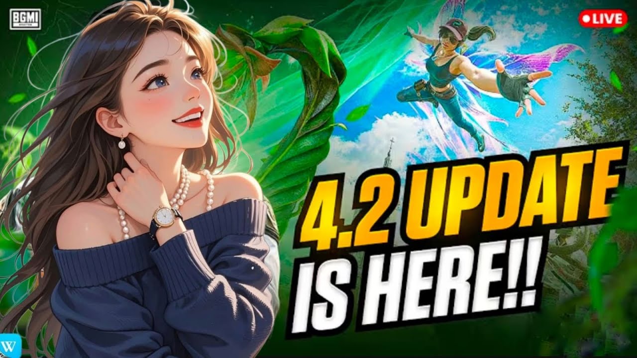 4.2 Update Is Here 😍 | Lisa is live | Funny Girl Gamer 😝 | BGMI Live Telugu