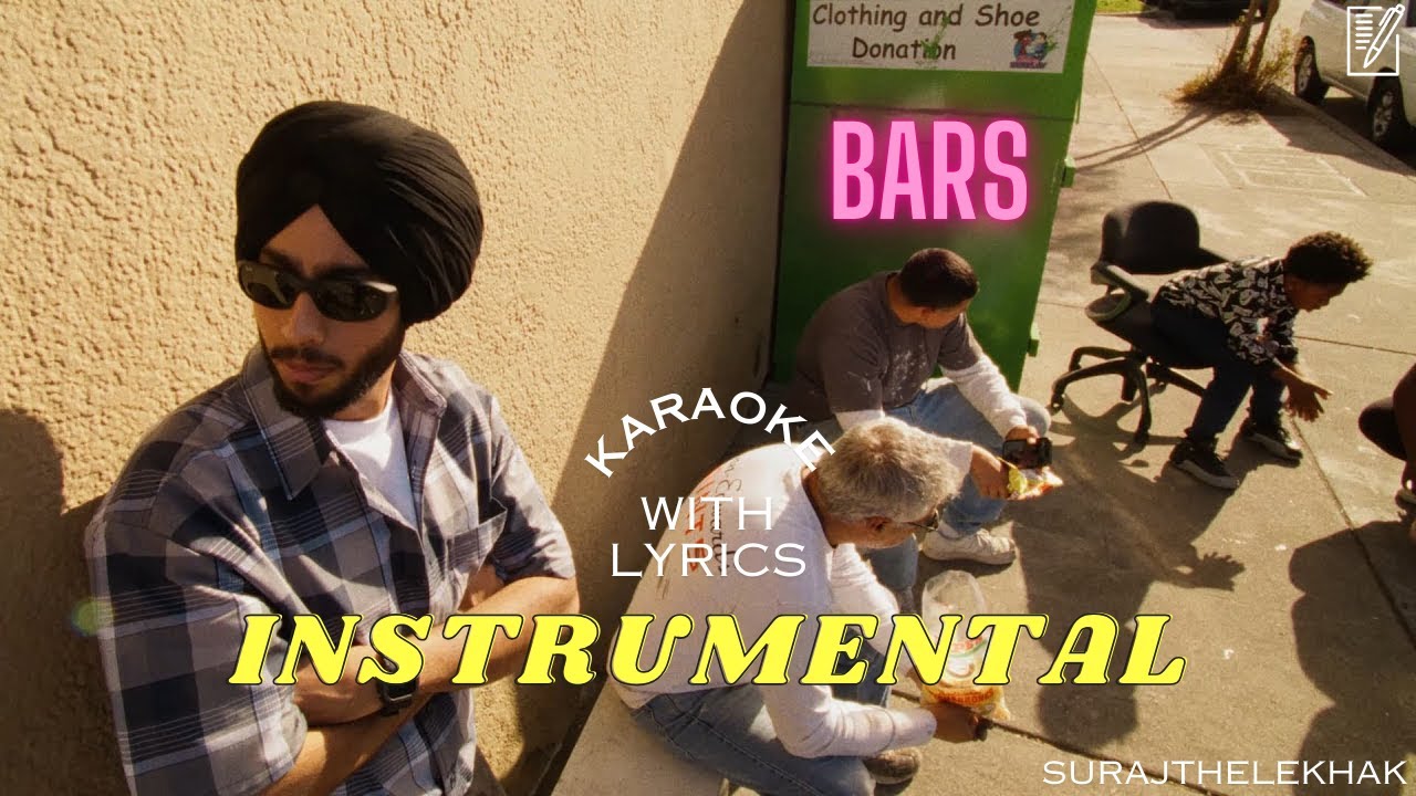 Shubh - Bars (ORGINAL INSTRUMENTAL BEAT) with lyrics | SURAJKARAOKE
