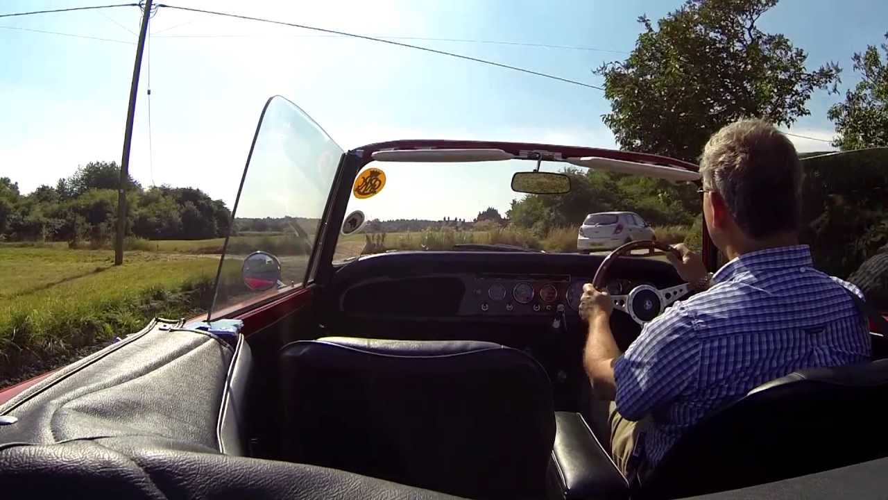 Driving a 1965 Sunbeam Tiger on a sunny September day
