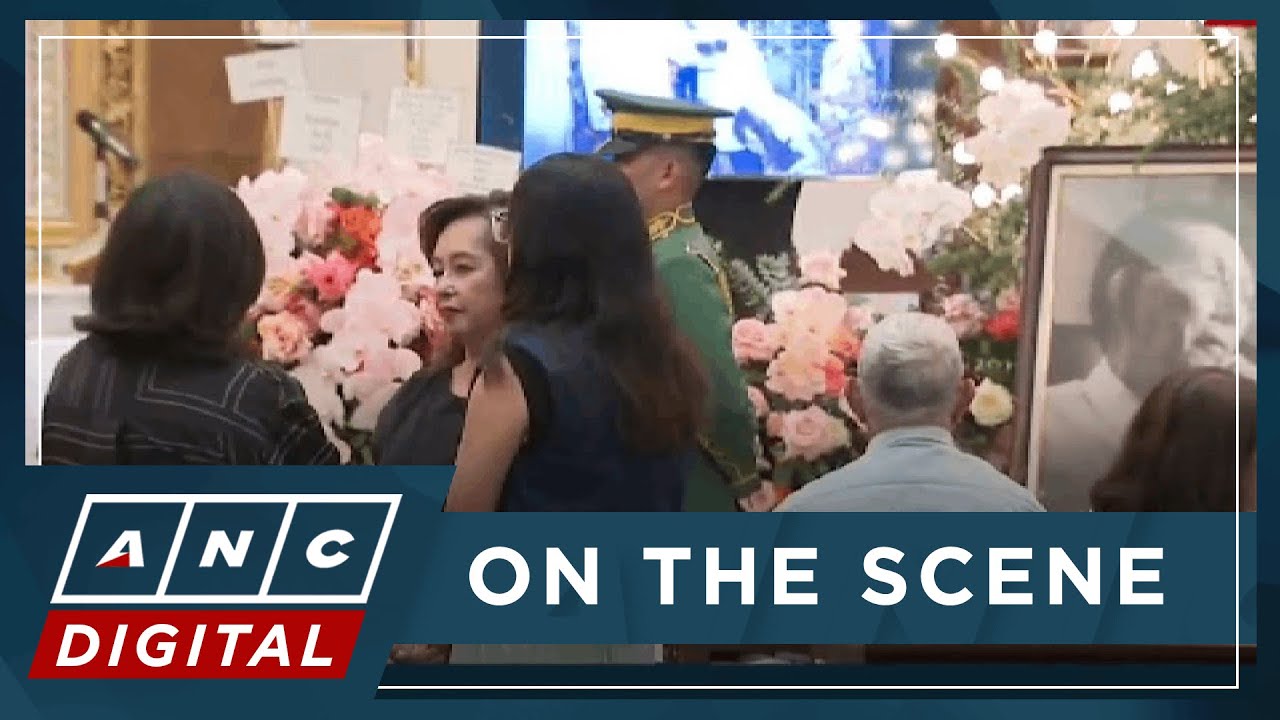 LOOK: VP Duterte, Rep. Macapagal-Arroyo, ES Bersamin visit wake of Juan Ponce Enrile | ANC