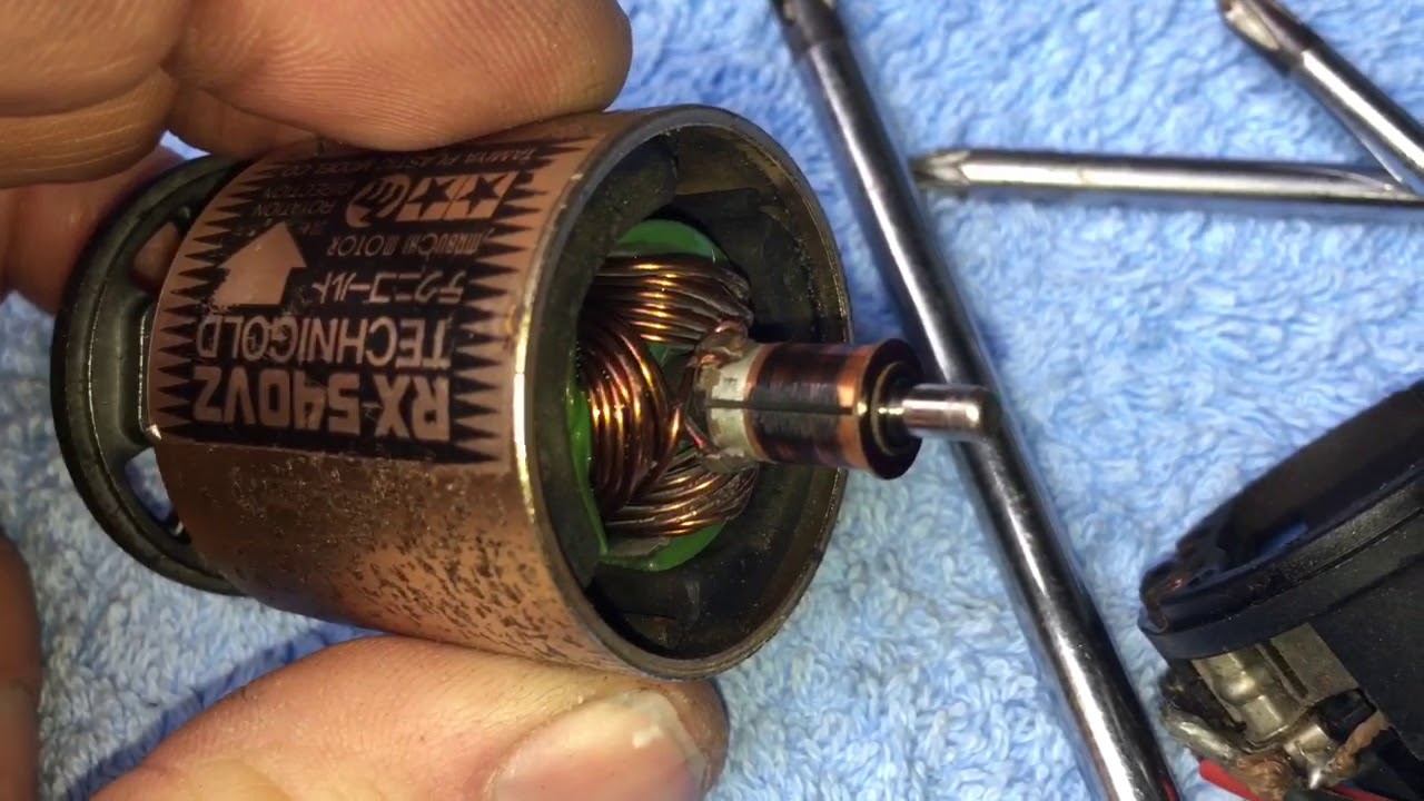 Rebuilding a Tamiya RX-540VZ Technigold vintage motor
