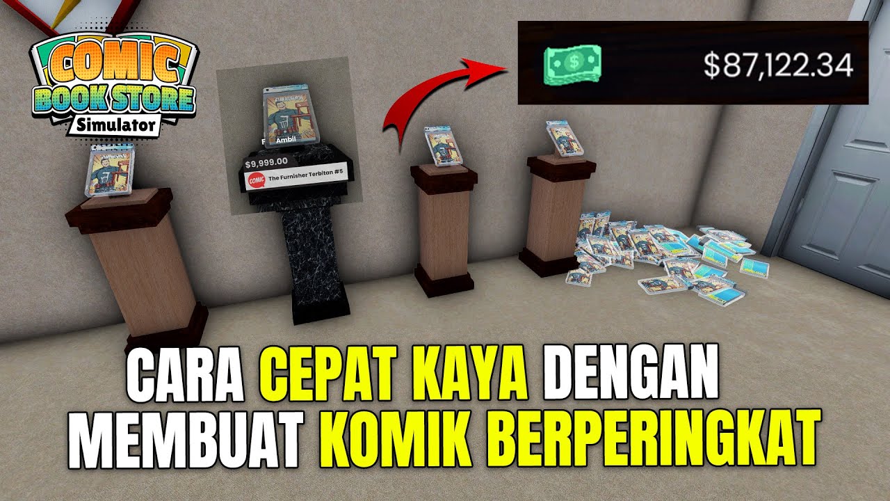 CARA CEPAT KAYA DENGAN MEMBUAT KOMIK BERPERINGKAT DENGAN MUDAH DI COMIC BOOK STORE SIMULATOR