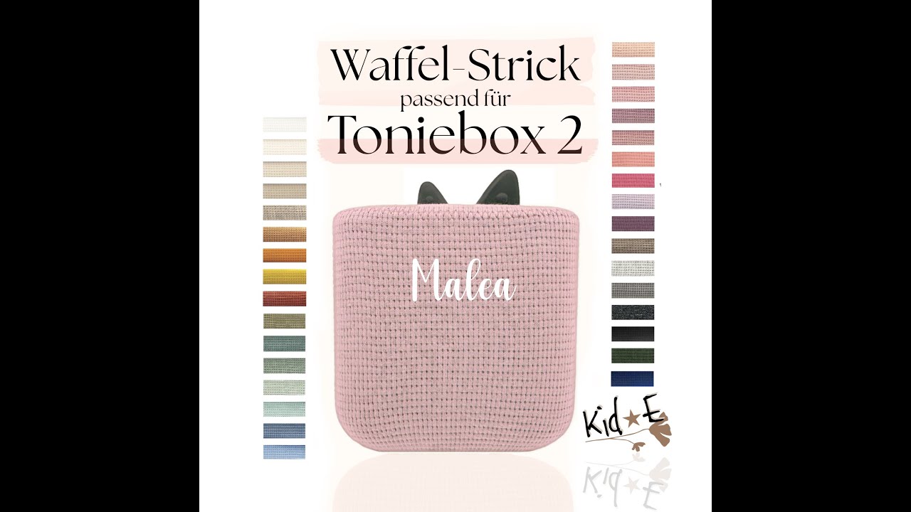 Waffel Hülle für Toniebox 2 by Kid E Handmade
