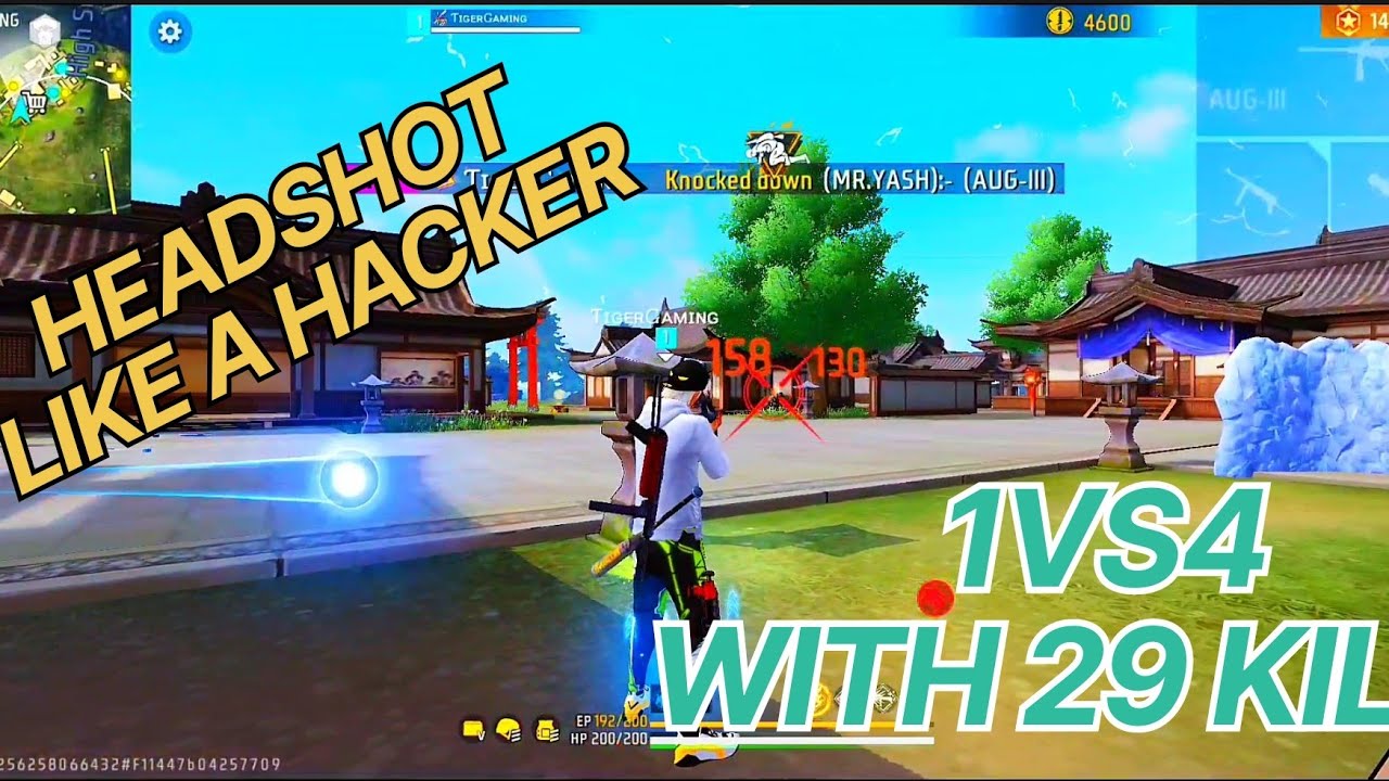 BR RANK 1VS4 WITH AUG AND MP40 BEST COMBINATION💀 ||29 KILLS GAMEPLAY🥶 #1vs4 #freefire #handcam