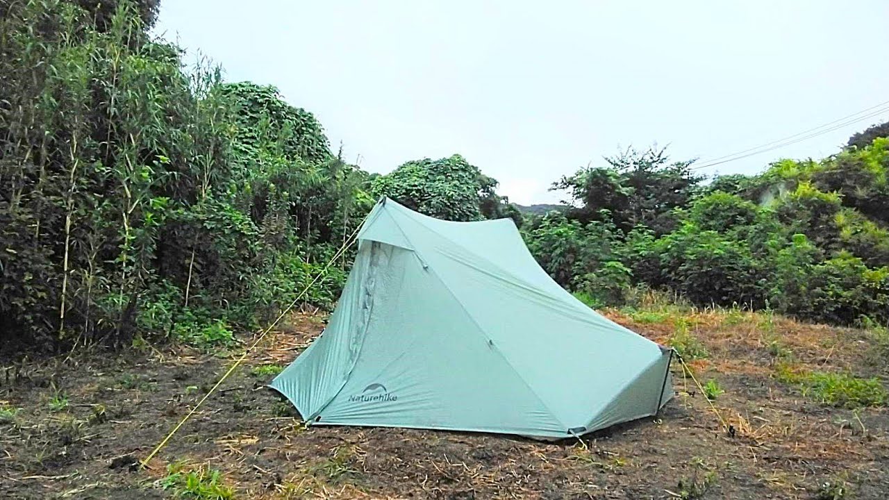 暴風雨で耐水圧実験ソロキャンプ【naturehike】【サミッチャーUL】
