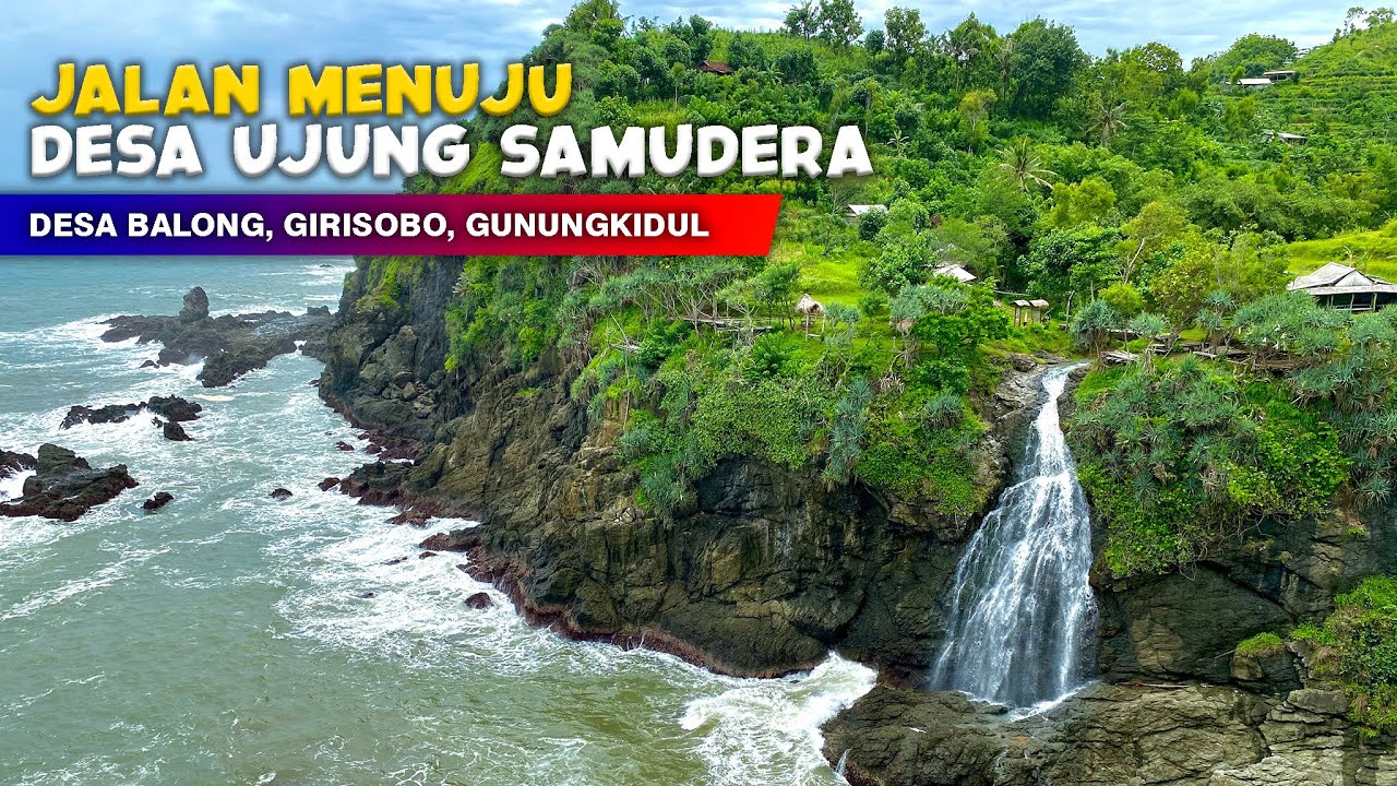 DESA UJUNG SAMUDERA!! Pemandangan Alam Wisata Banyutibo - Cerita Desa Balong, Girisobo, Gunungkidul