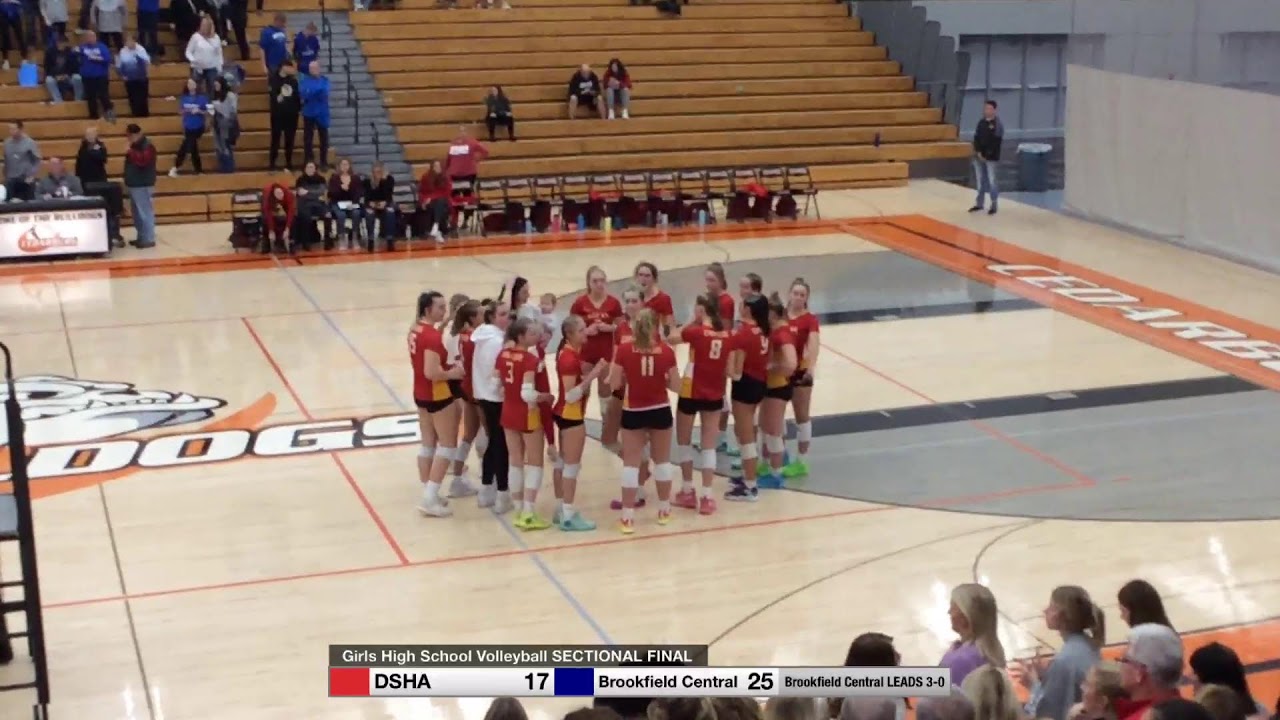 Girls High School Volleyball Sectional Final DSHA vs Brookfield Central