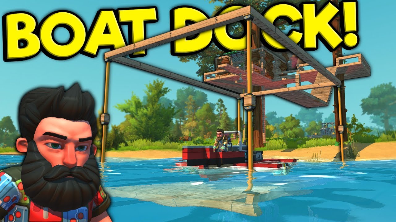 We Built a Tree House Dock for the Survival Ship! - Scrap Mechanic Survival Gameplay
