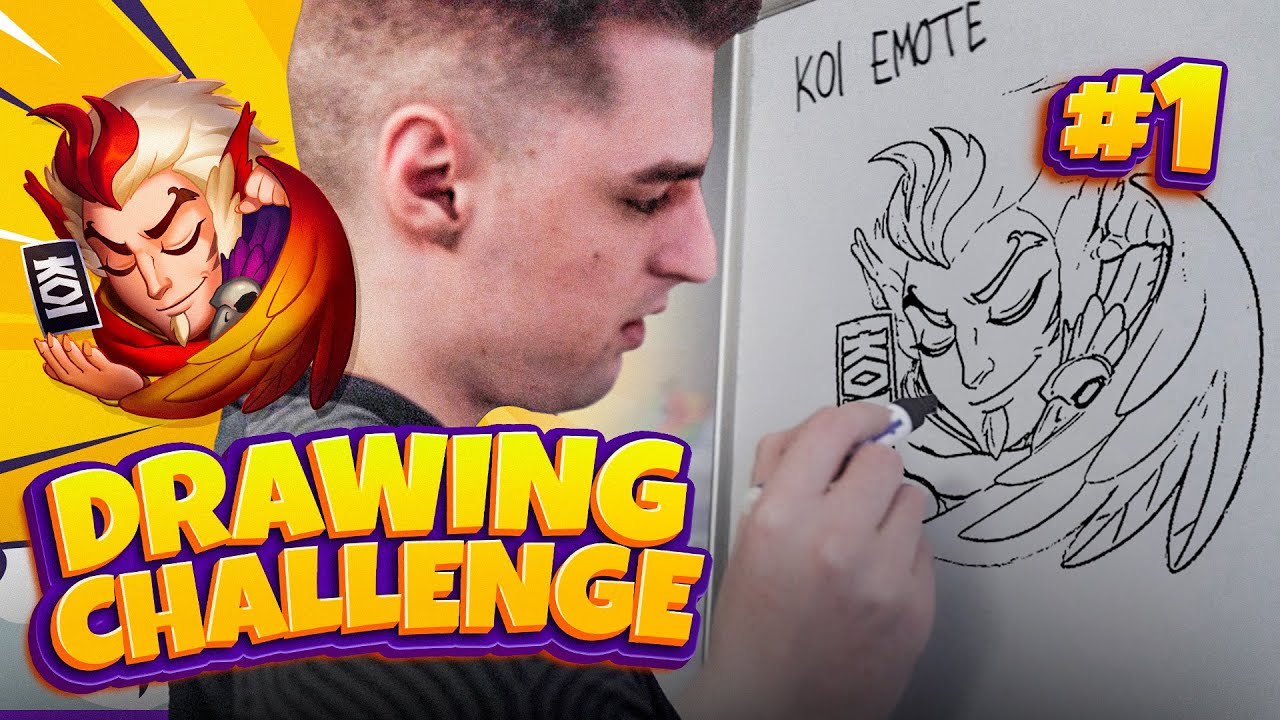 CAN YOU DRAW THE KOI TRYMBI EMOTE? - LEC DRAWING CHALLENGE