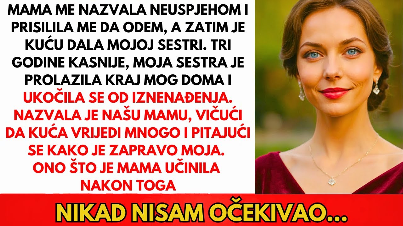 Na Večeri Me Mama Izbacila I Dala Kuću Sestri—Tada Sam Učinila Ovo...