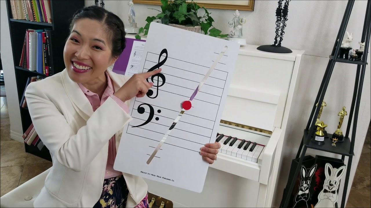 Piano Lesson 041: Note Naming Practice on the Grand Staff, Treble Clef (G Clef), Bass Clef (F Clef)
