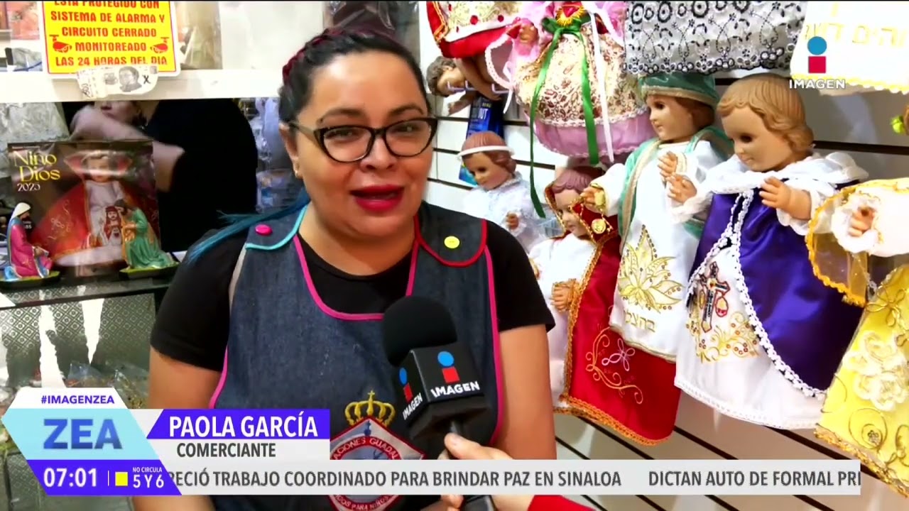 Calle de Talavera, en la CDMX, el lugar ideal para encontrar a tu Niño Dios | Noticias con Paco Zea