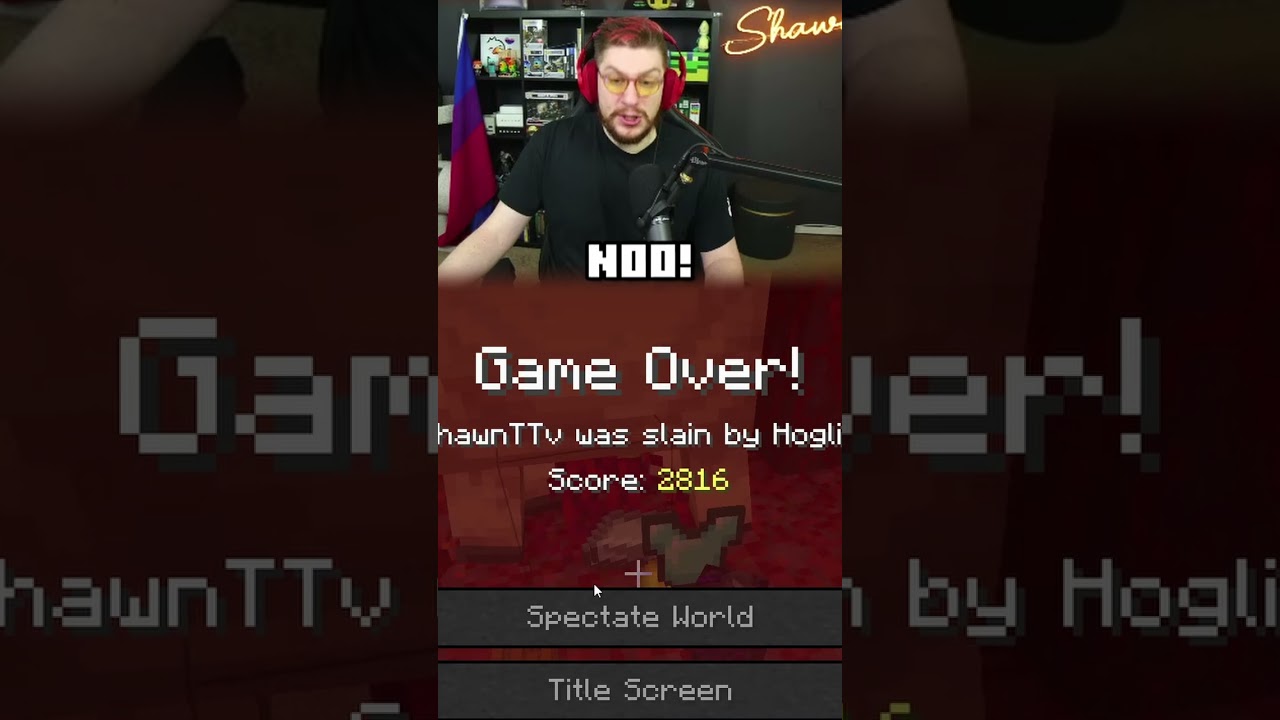 Hardcore World Deaths #minecraft #minecraftshorts #shawngames #shorts