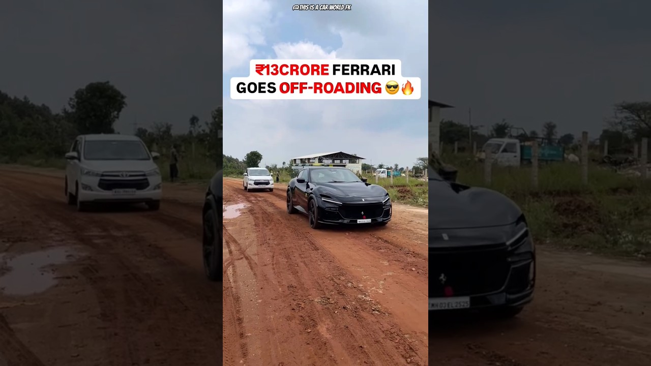 Ferrari Purosangue Goes off-roading #ferrari #purosangue #trending #automobile #suv