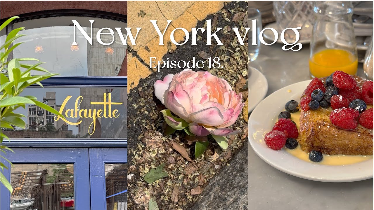 🚖New York vlog | Soho, Lafayette, Buvette, Quality Bistro, MoMA, Gallaghers, best food, cafe hopping
