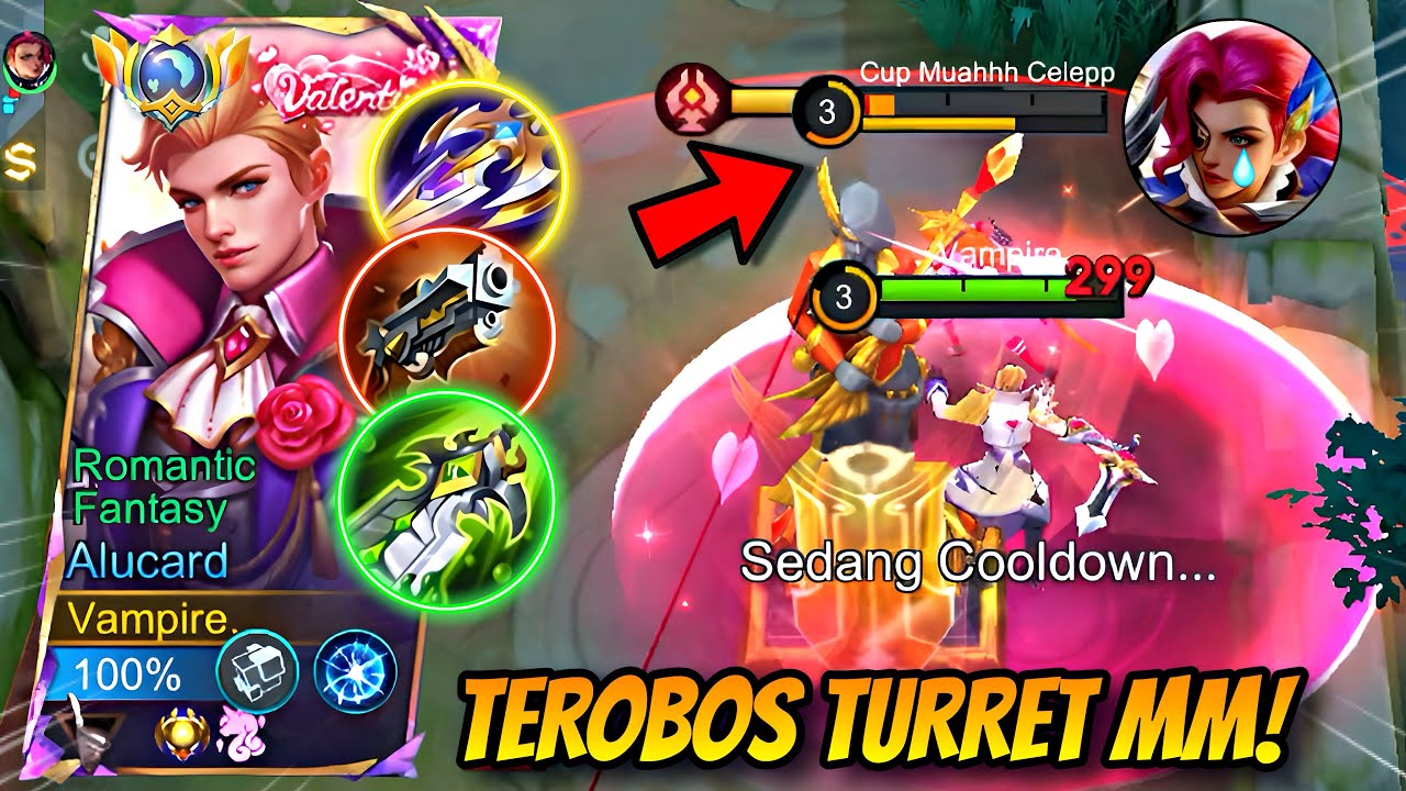 BUILD ALUCARD GOLD LANE GILA! VAMPIRE MASUK TURRET TANPA TAKUT 🔥 | MLBB