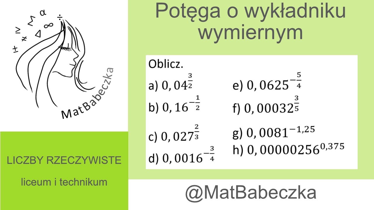 1.9.4. Oblicz.a) 0,04^(3/2) b) 0,16^(-1/2) c) 0,027^(2/3) d) 0,0016^(-3/4) e) 0,0625^(-5/4) f) 0,000