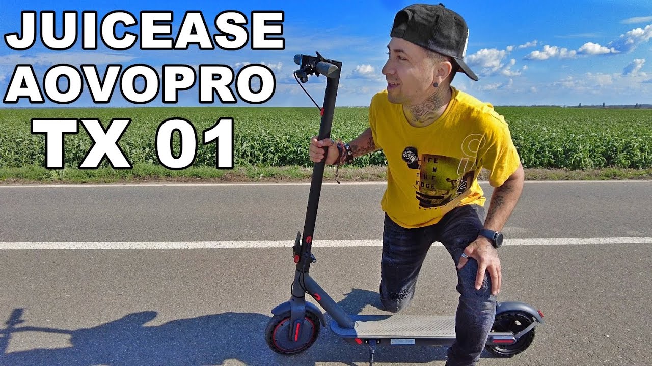 TROTINETA INCEPATORI ADULTI SI COPII JUICEASE AOVOPRO TX01 UNBOX & DRIVE TEST  