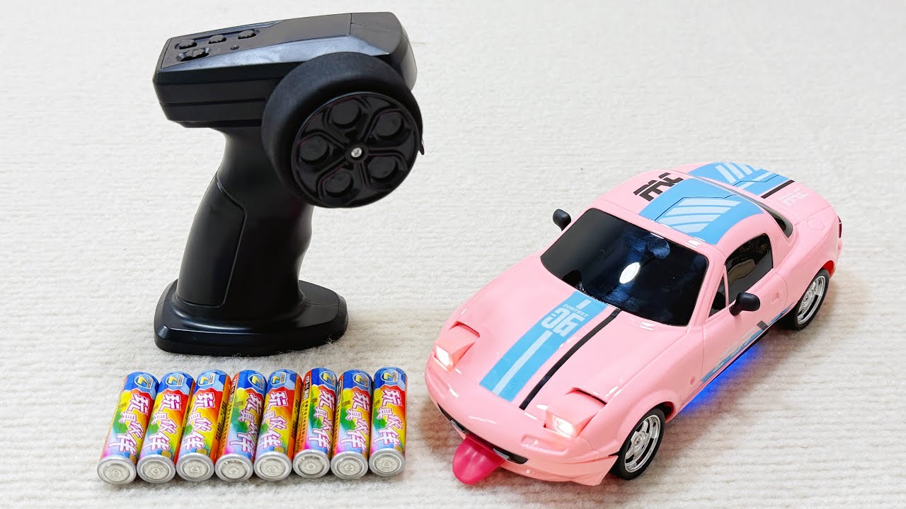 Unboxing drift remote control vehicle, caterpillar, space robot, corn remote control vehicle