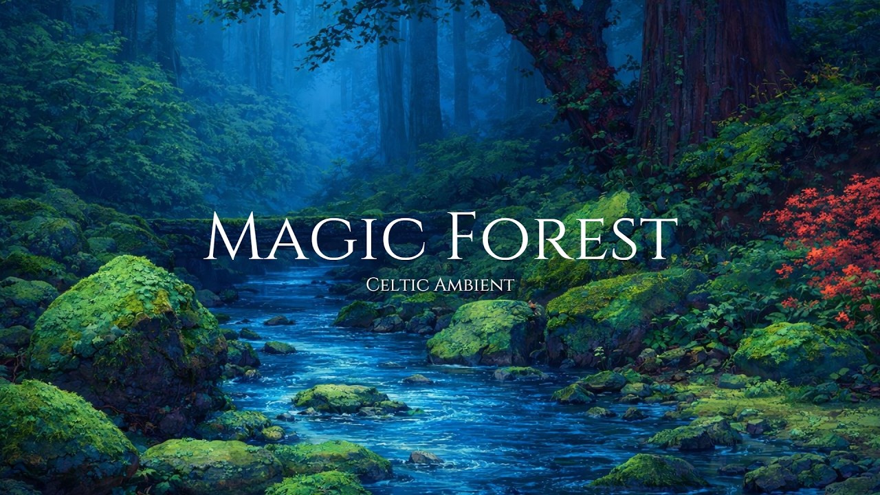 a place where you want to go | RAINY forest & river ambience — 3 hours