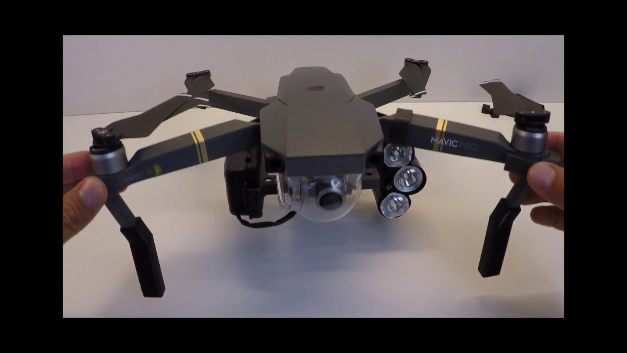 Drone Sky Hook - Installing the LED Searchlight with Laser Pointer on DJI Mavic